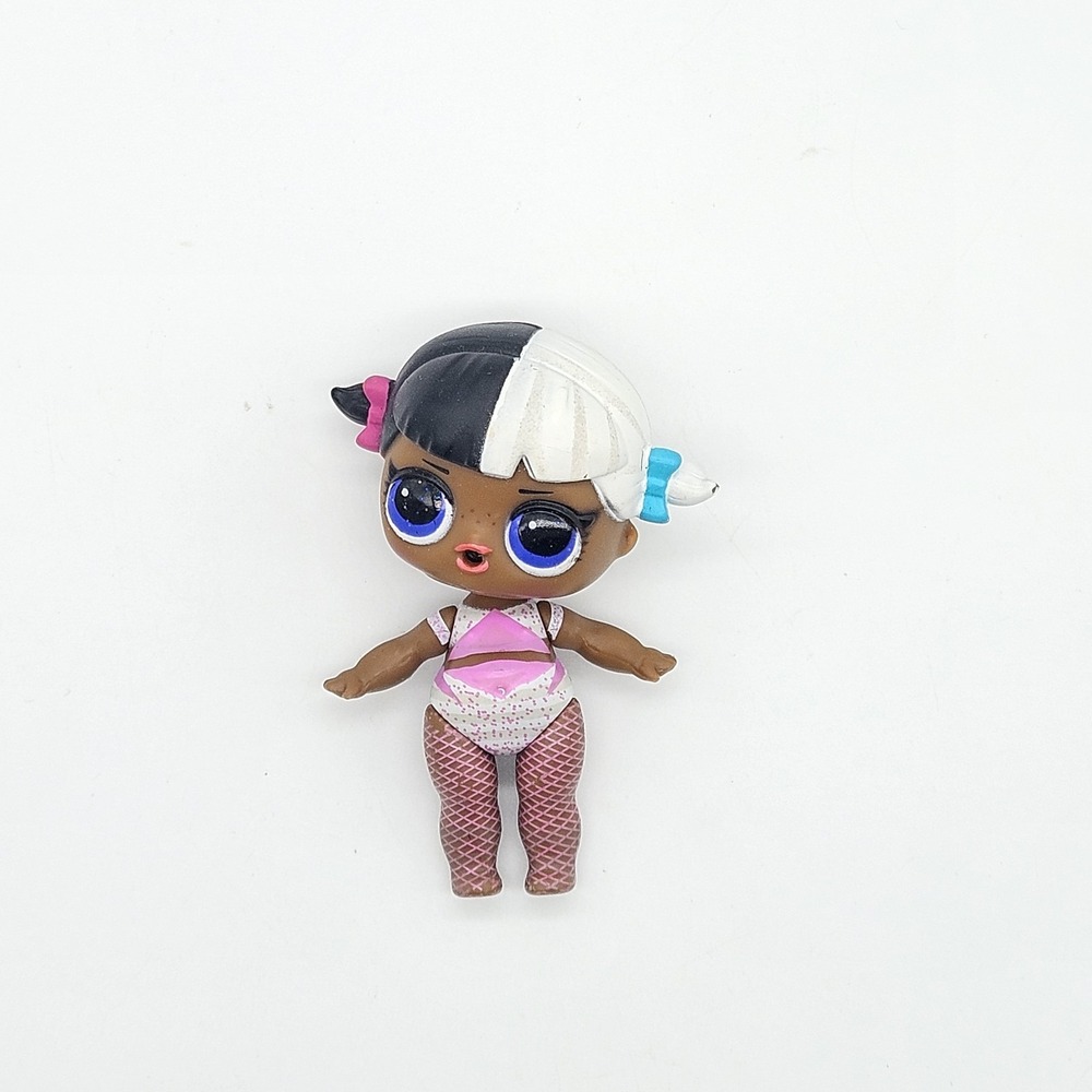 MGA LOL Surprise Doll Kids OS Black White Split Hair Pink Outfit Figurine 2018